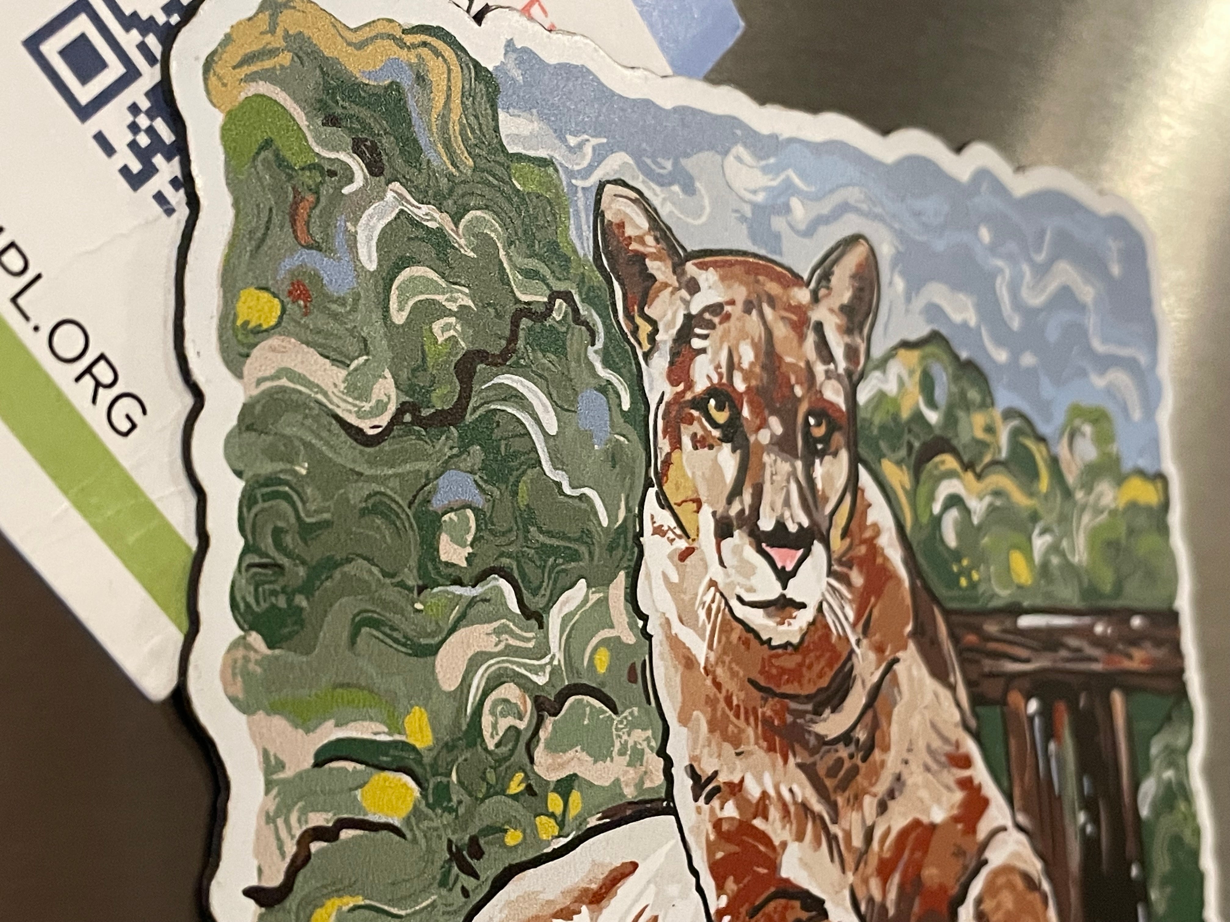Panther Magnet by Justin Patten (Animal Kingdom, Zoo, Animals)