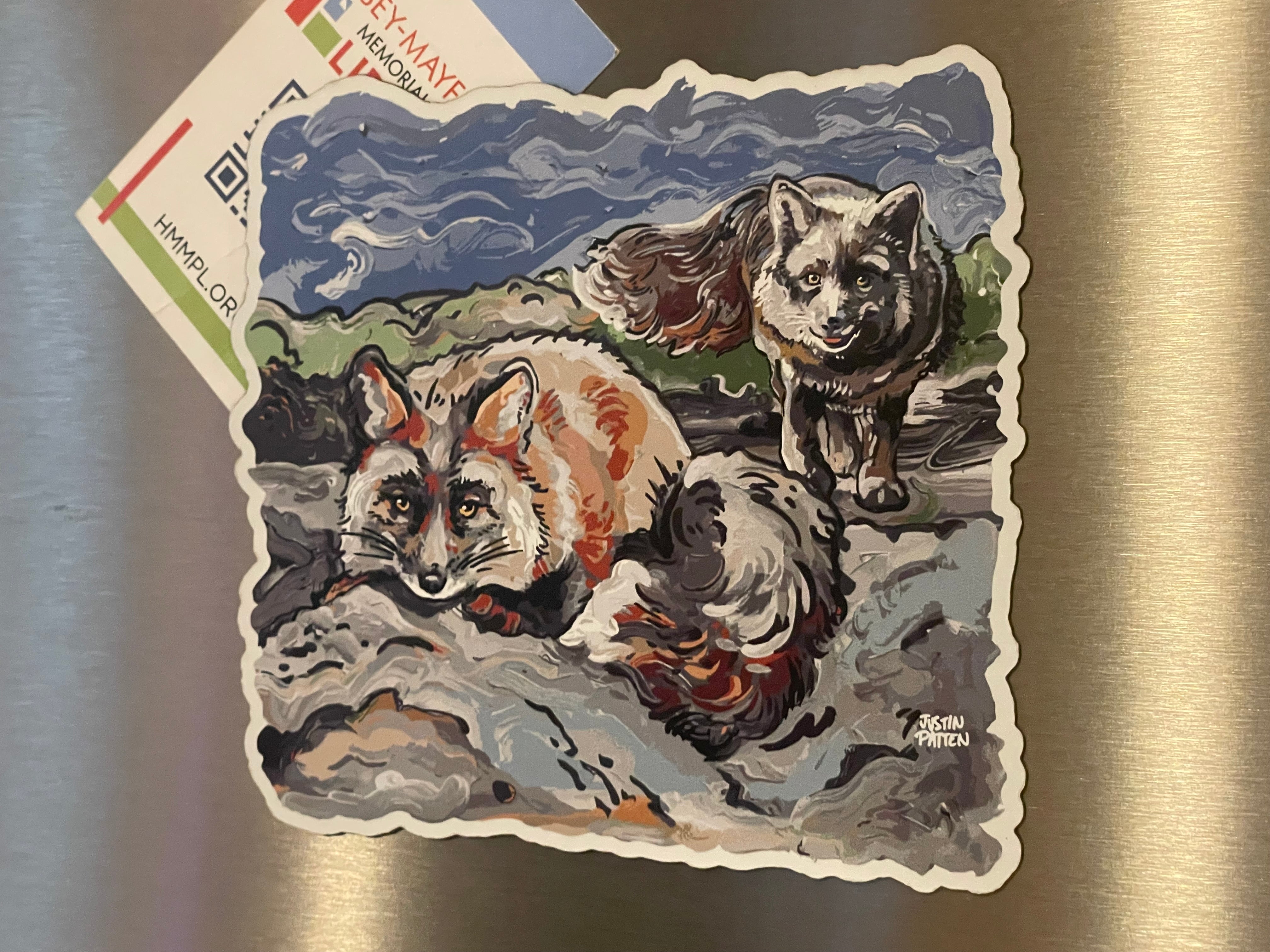 Red Fox Magnet by Justin Patten (Animal Kingdom, Zoo, Animals)