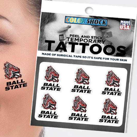 Ball State  University Special Body Cal Sticker by Justin Patten (Face Tattoo)