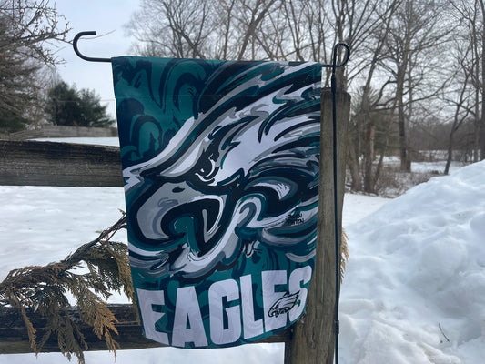 Philadelphia Eagles Garden Flag 12" x 18" by Justin Patten