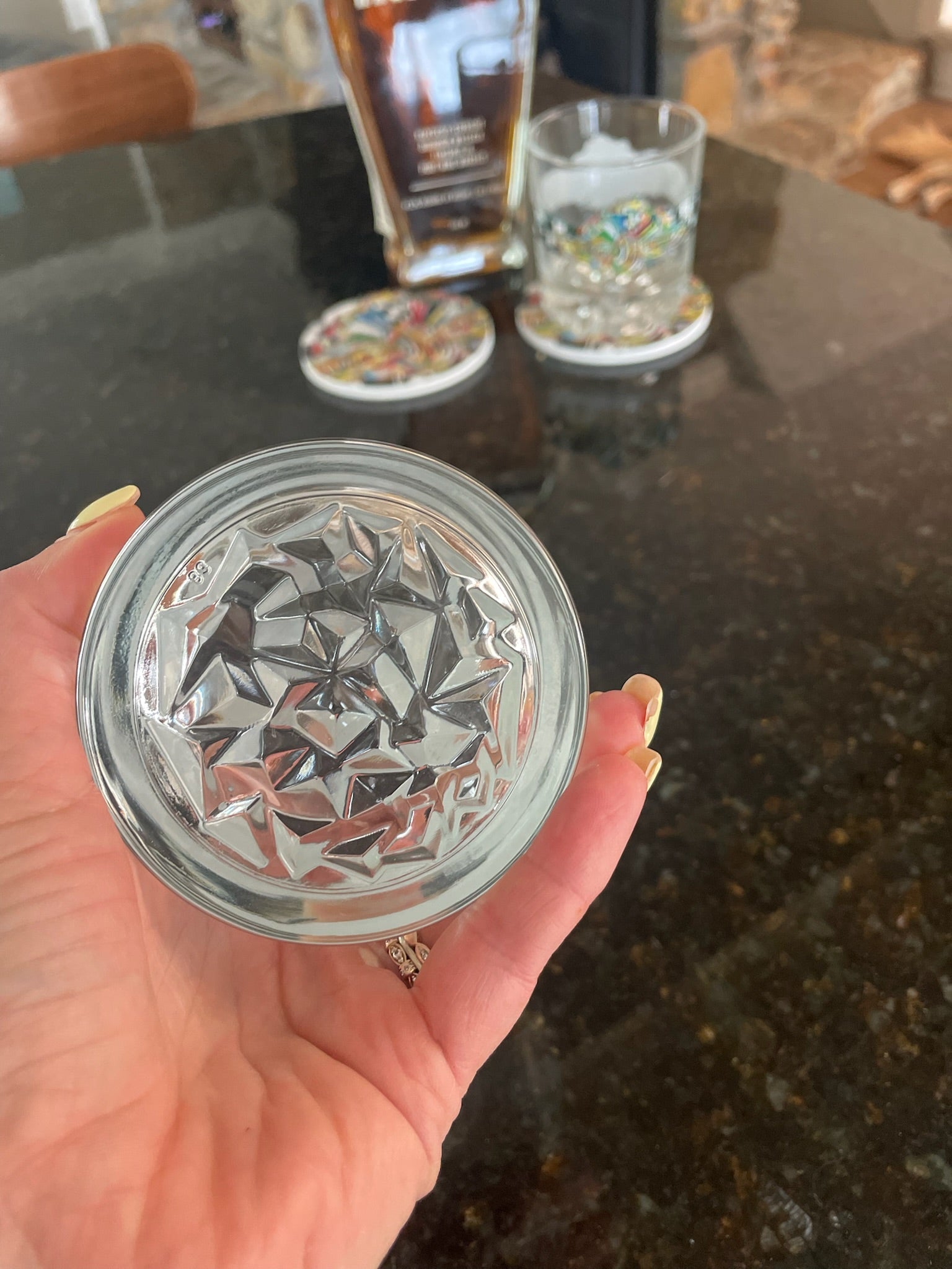 Indianapolis Motor Speedway Rocks Glass by Justin Patten (One) (IMS, Indy 500, Pagoda, Wing and Wheel)