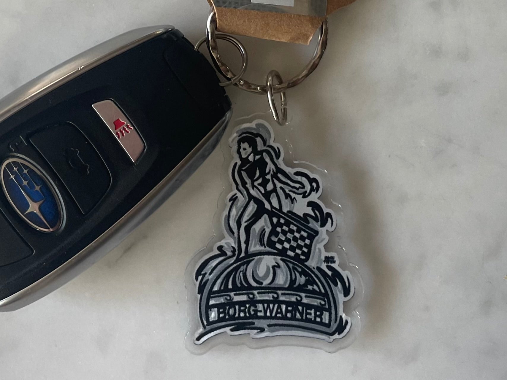 Borg Warner Trophy Acrylic Keychain by Justin Patten (IMS, INDY 500, Racing Fan, Indy Car)