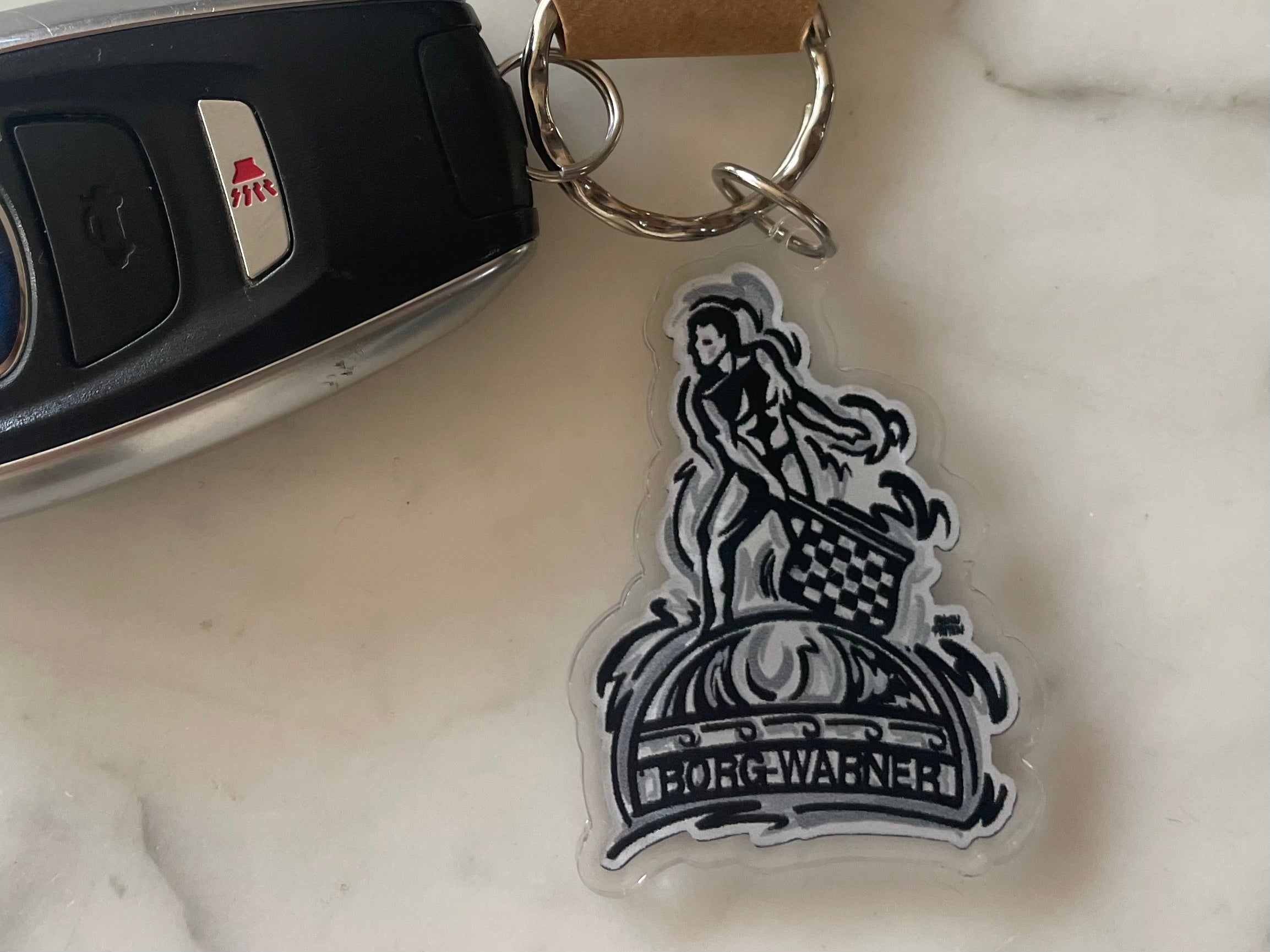 Borg Warner Trophy Acrylic Keychain by Justin Patten (IMS, INDY 500, Racing Fan, Indy Car)