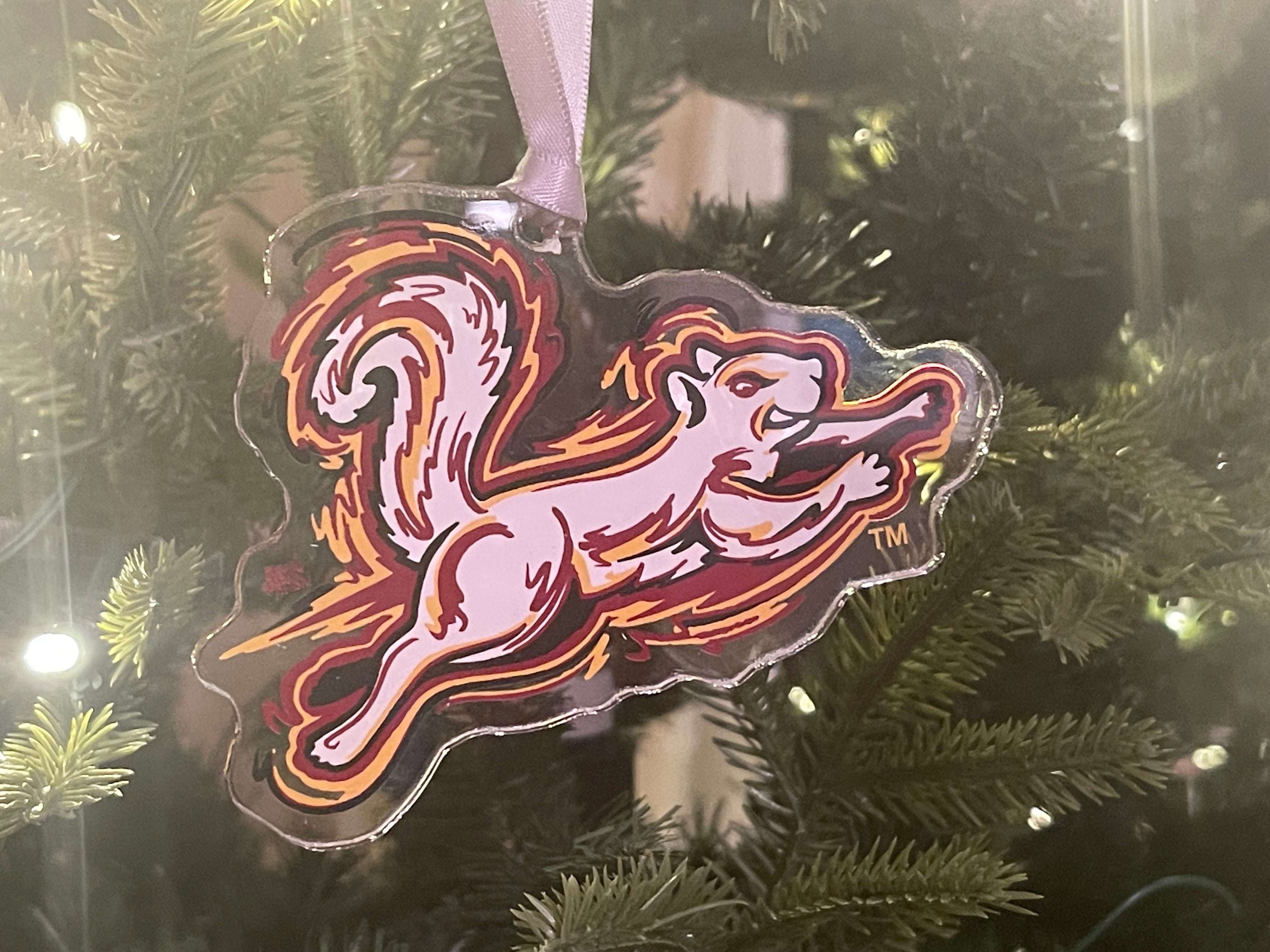 Oberlin College Mascot Yeobie Ornament by Justin Patten