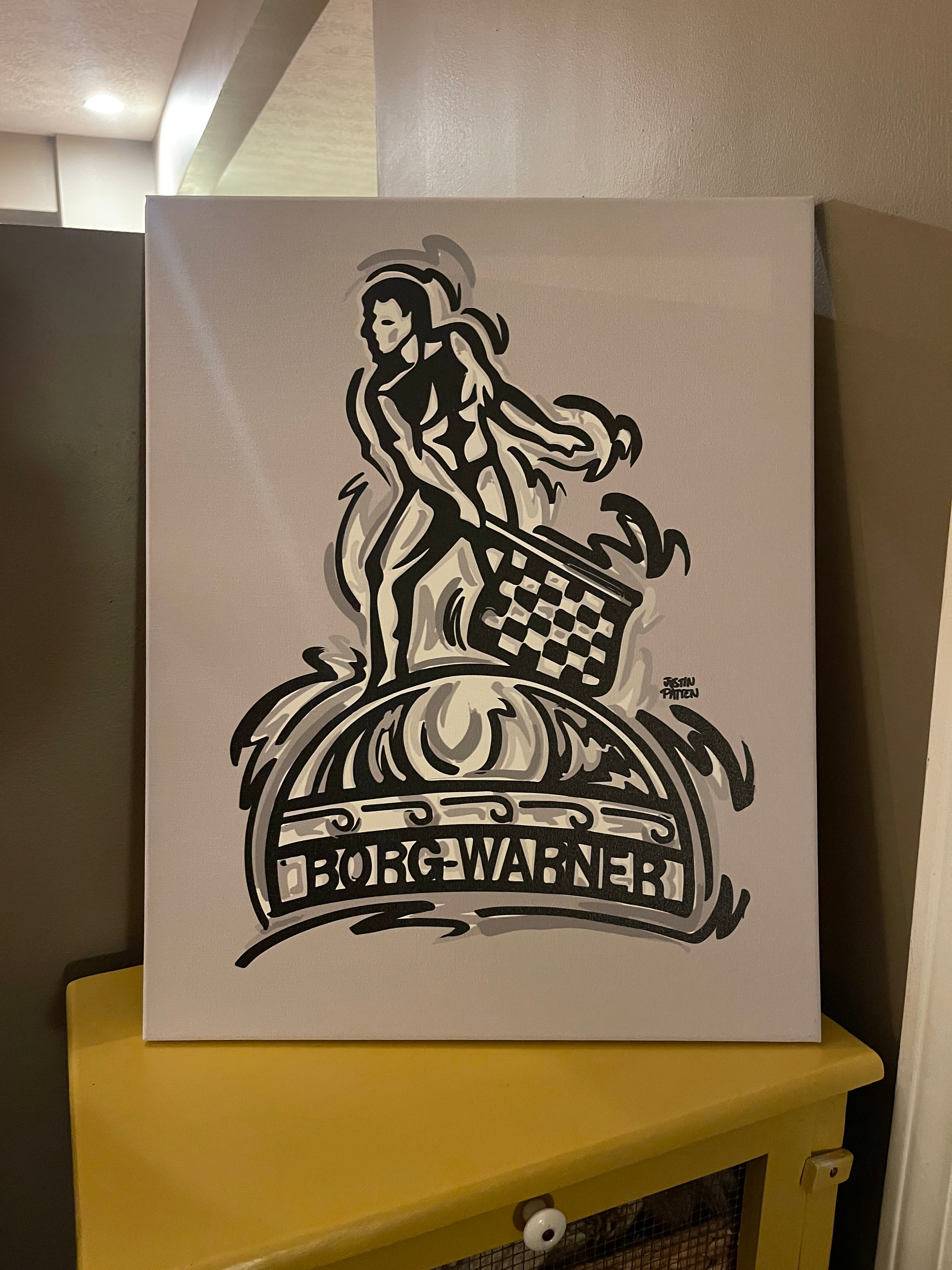 Borg Warner Trophy 16"x20" Wrapped Canvas Print by Justin Patten
