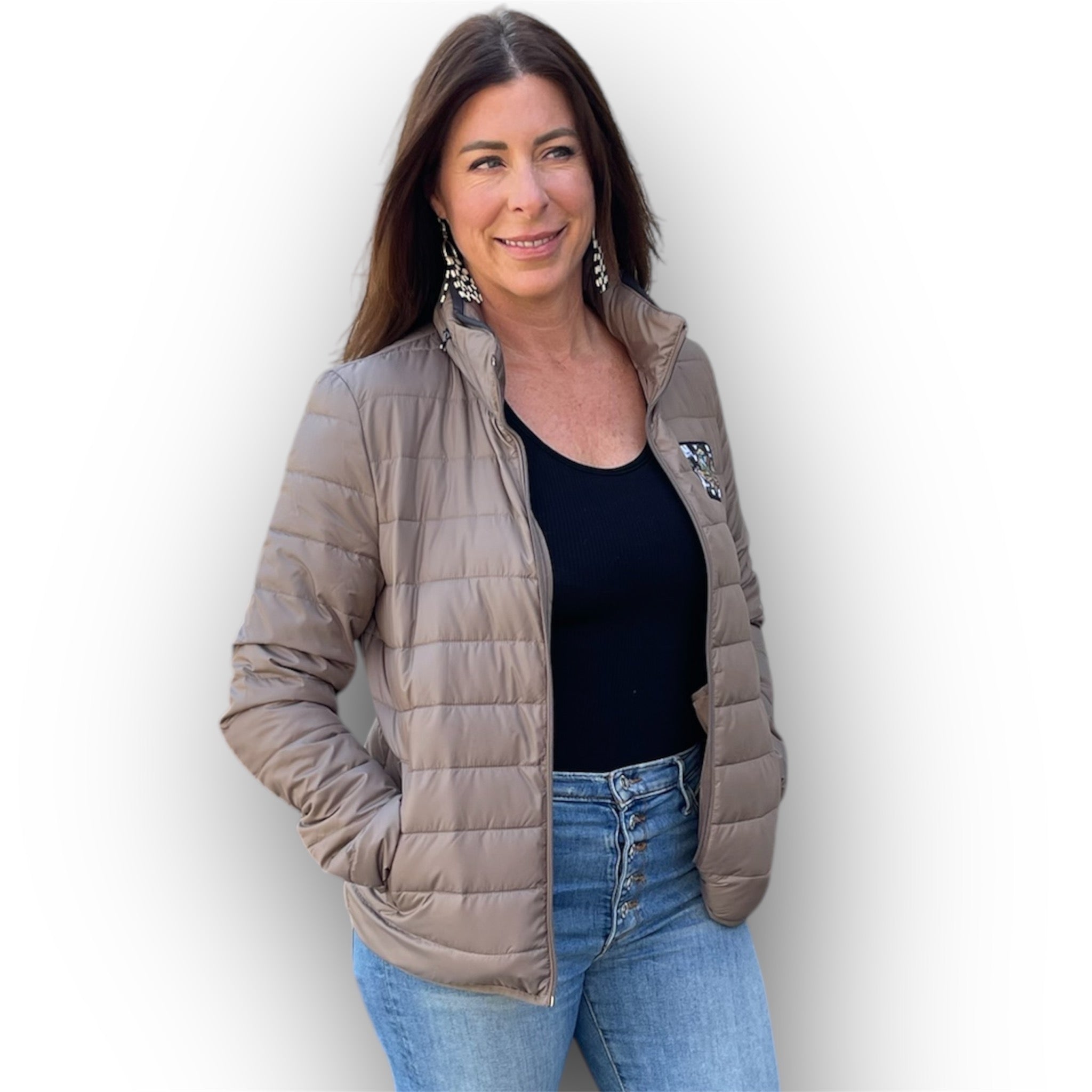 Indianapolis Motor Speedway Wing and Wheel Women's Zip Up Packable Jacket by Justin Patten (Copper) (Women's)