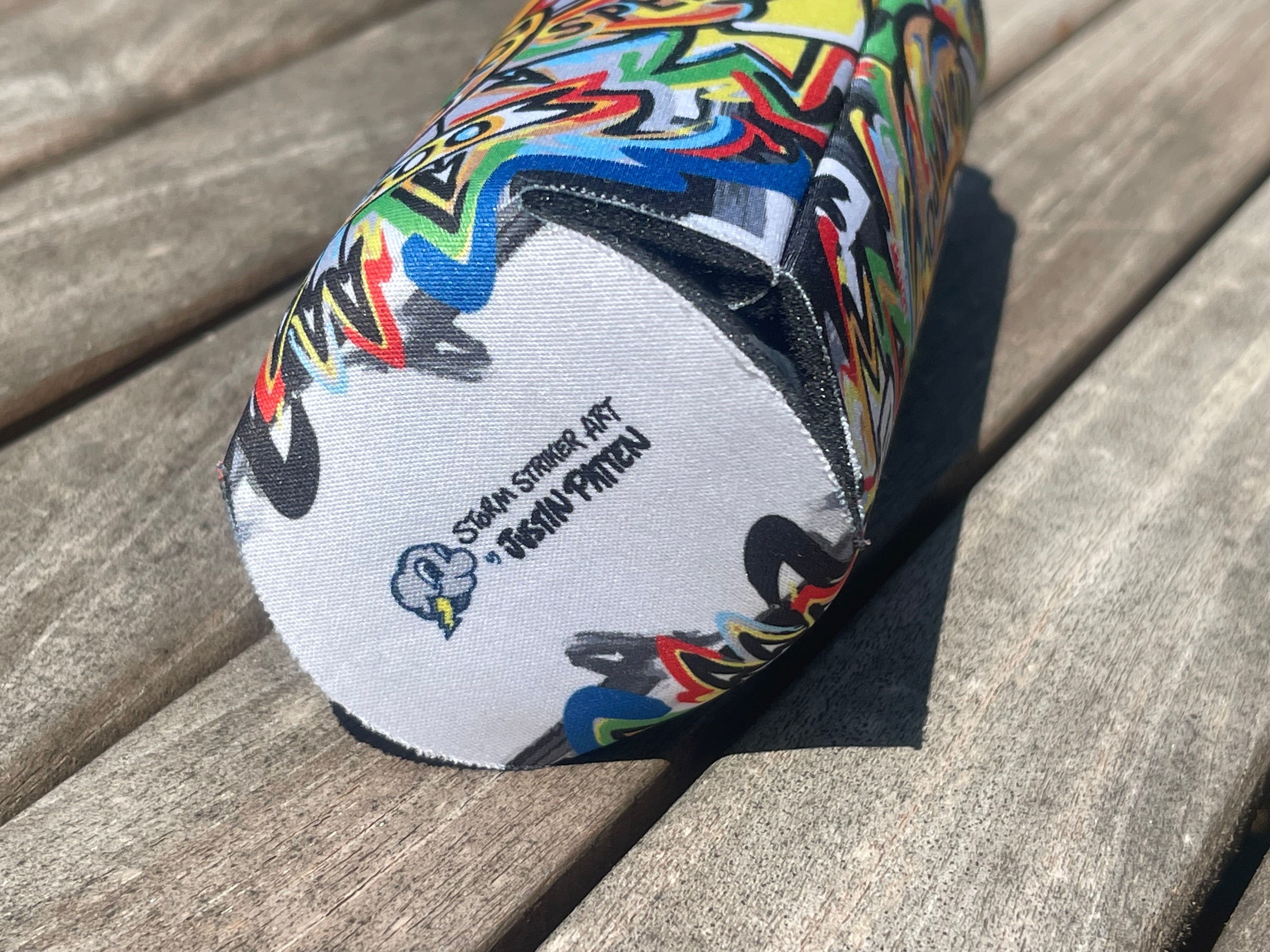 Indianapolis Motor Speedway Motion Wing and Wheel Koozie/ Drink Tall Can Sleeve by Justin Patten (INDY 500)