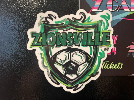 Zionsville Indiana Soccer Magnet by Justin Patten
