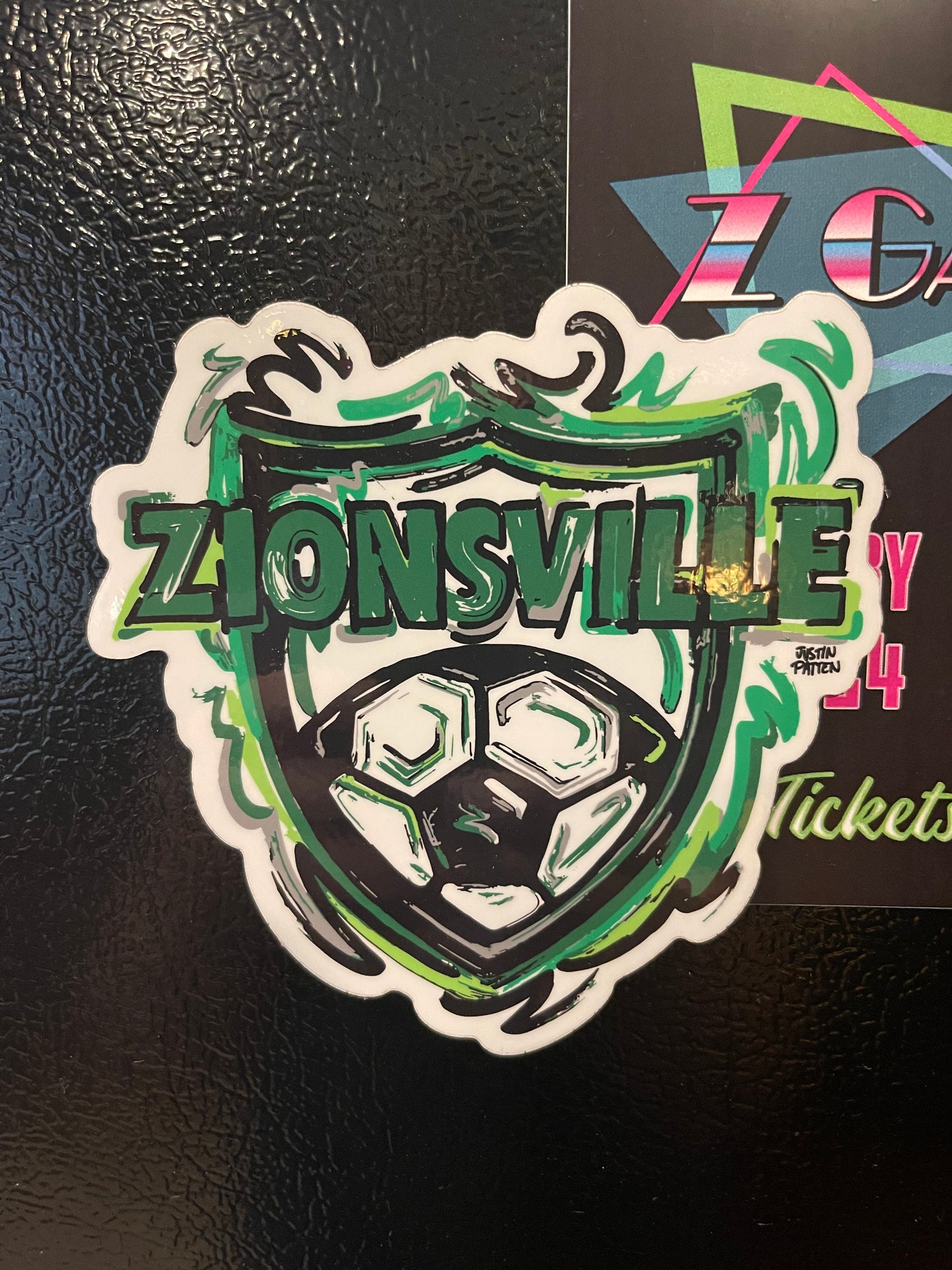Zionsville Indiana Soccer Magnet by Justin Patten