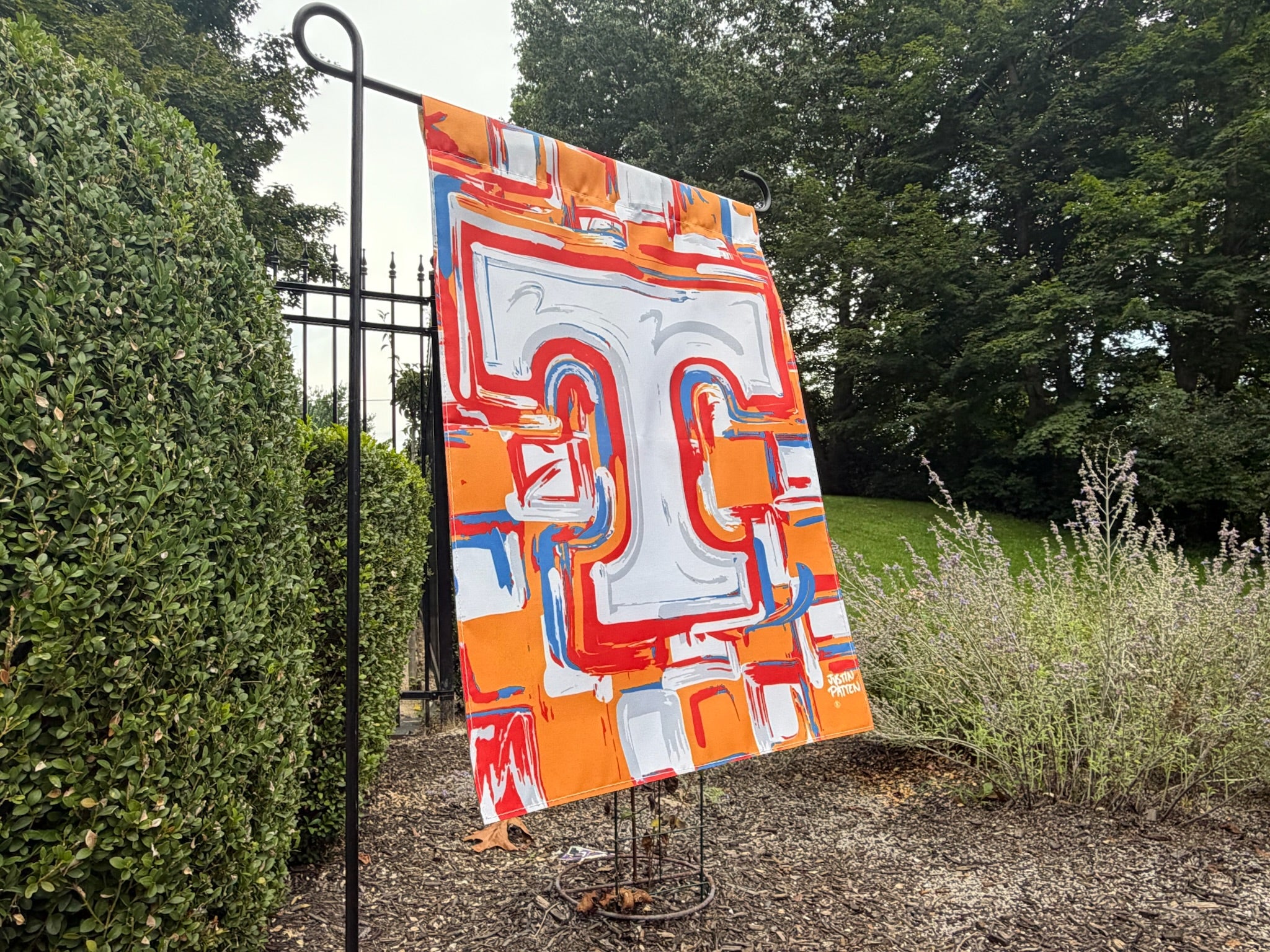 University of Tennessee Power T Garden Flag 12" x 18" by Justin Patten (VOLS, Smokey, Knoxville, Lady Vols, Volunteer)