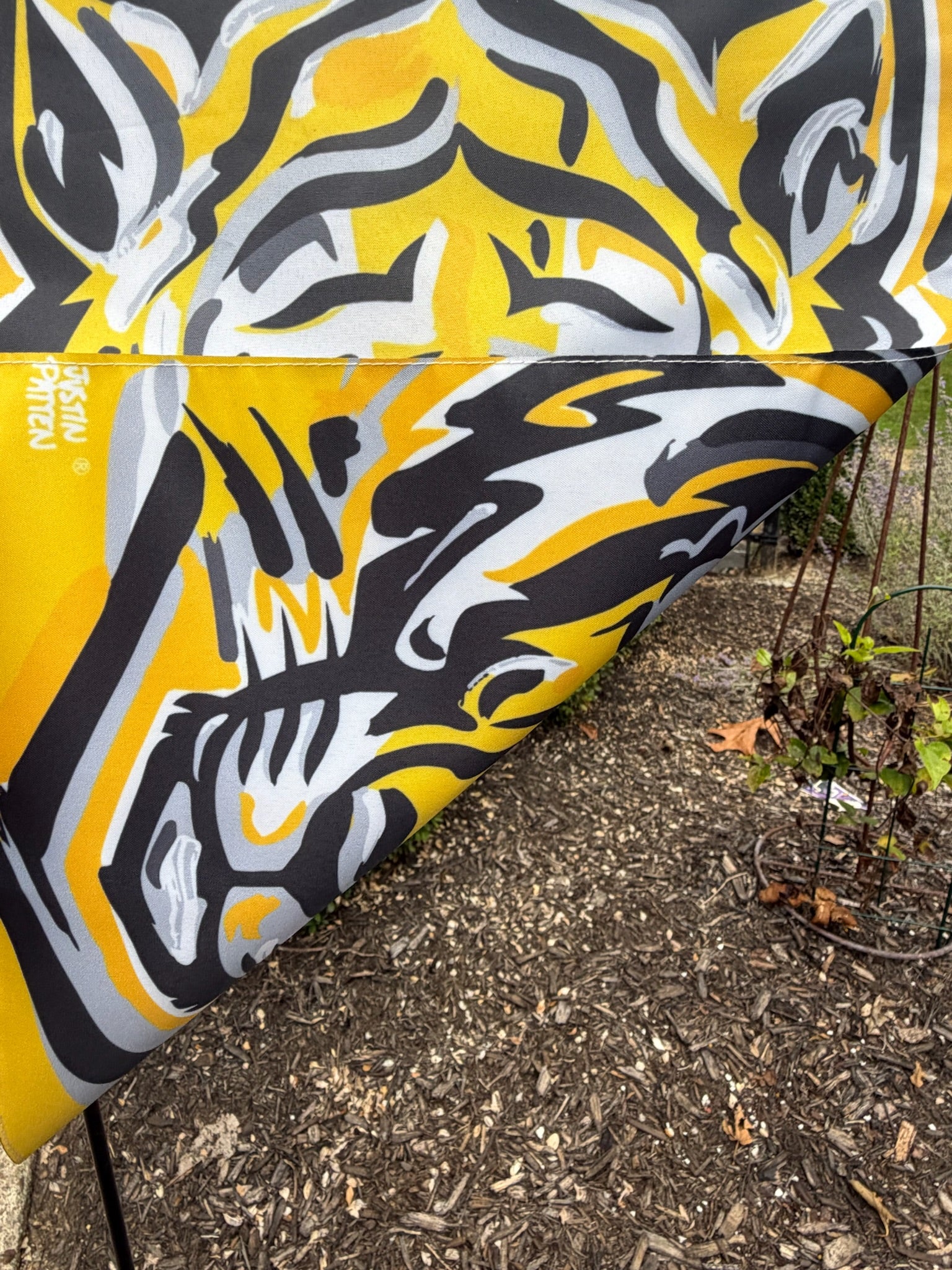 DePauw University Tiger Garden Flag by Justin Patten (Tigers, Greencastle)