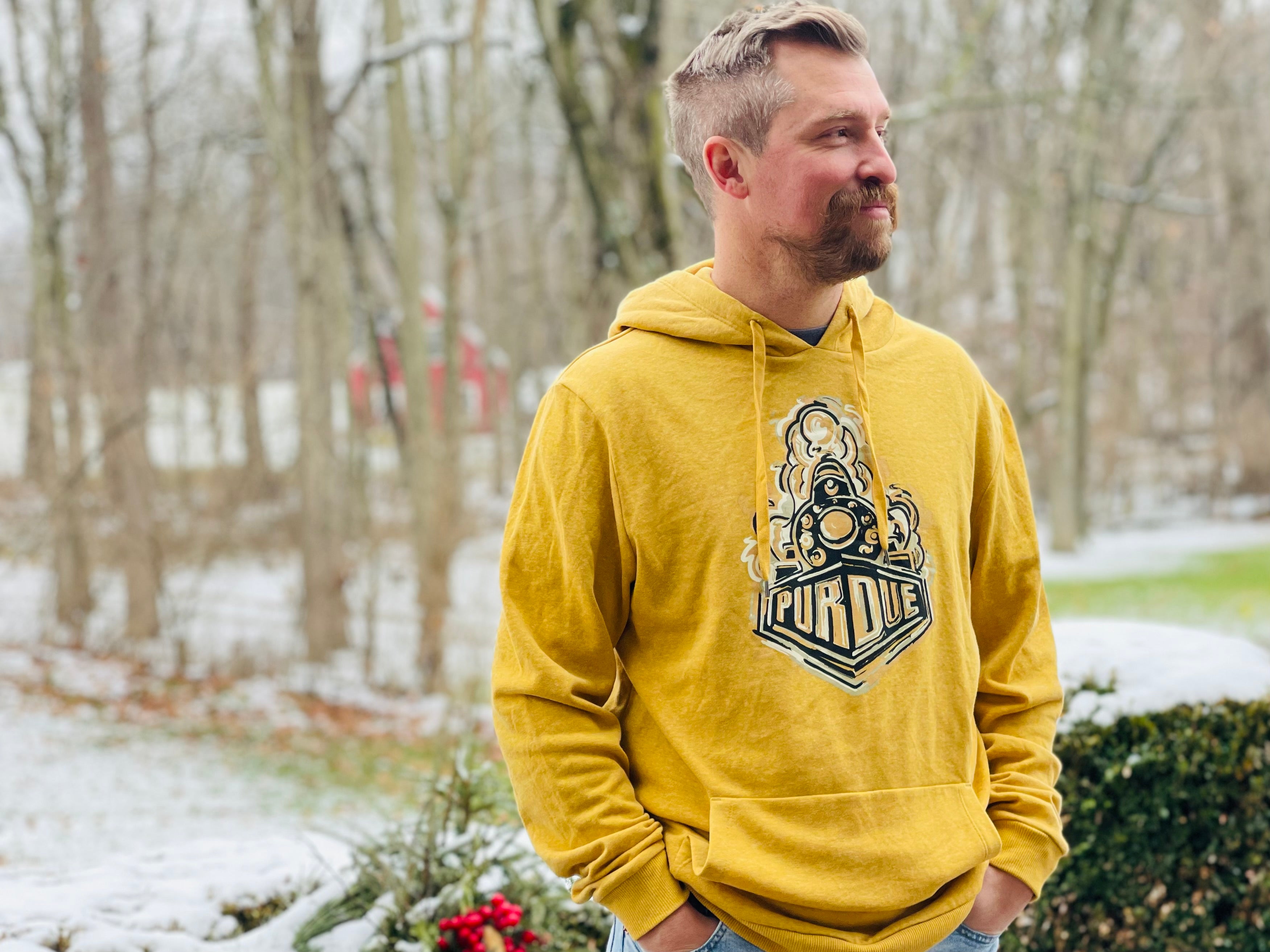 Purdue Boilermaker Special Unisex Fleece Hoodie by Justin Patten (2 Colors)