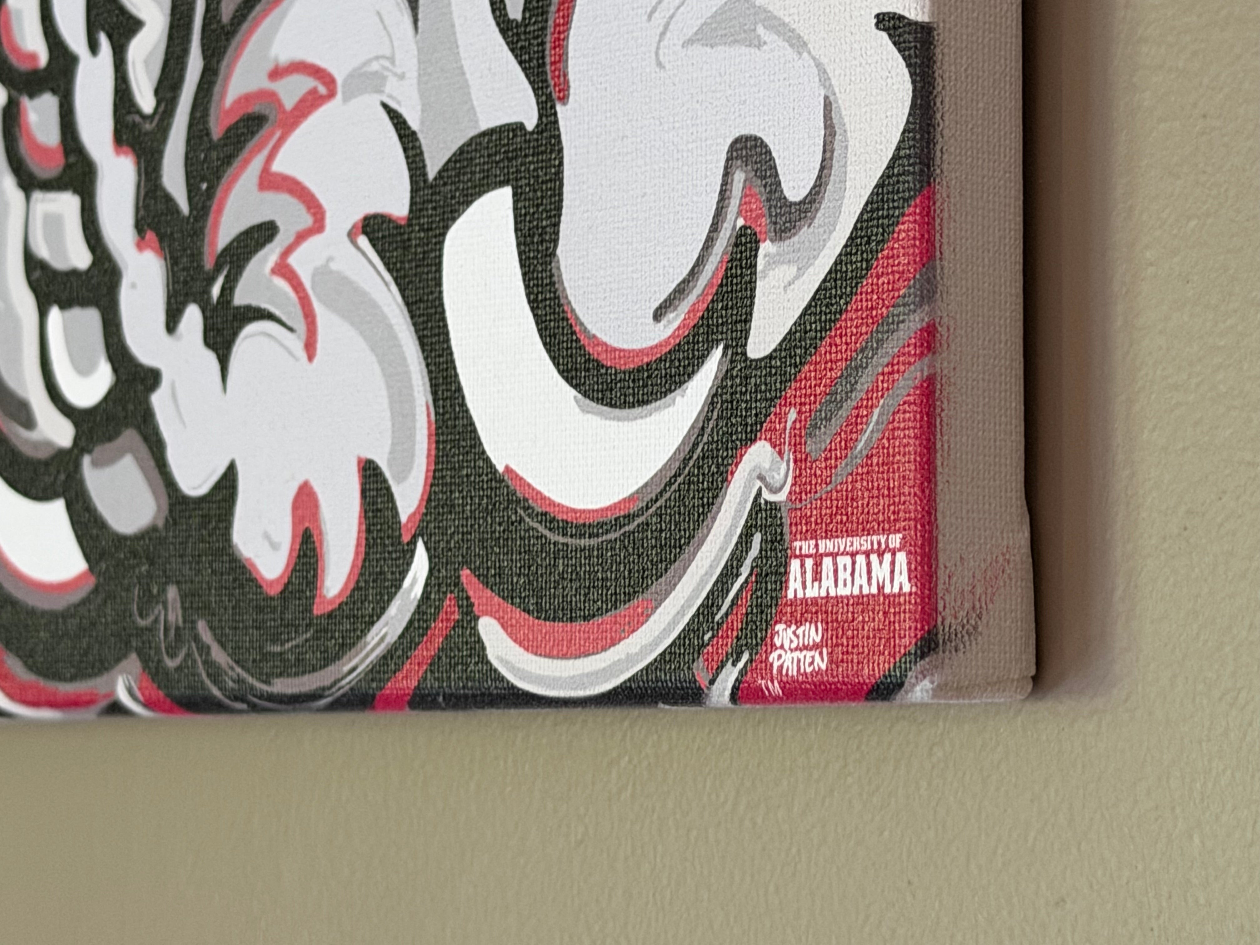 University of Alabama 10" x 8" Big Al Wrapped Canvas Print by Justin Patten (Roll Tide, Crimson Tide, Tuscaloosa, CLC)