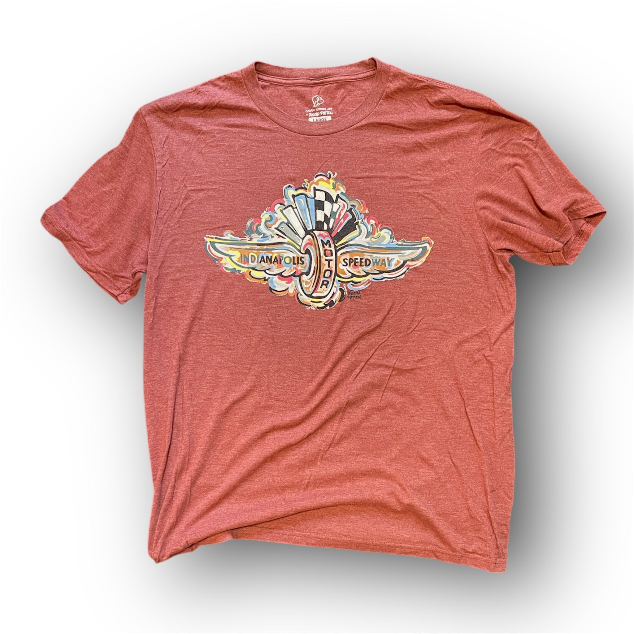 Indianapolis Motor Speedway Tee by Justin Patten (Heather Russet)
