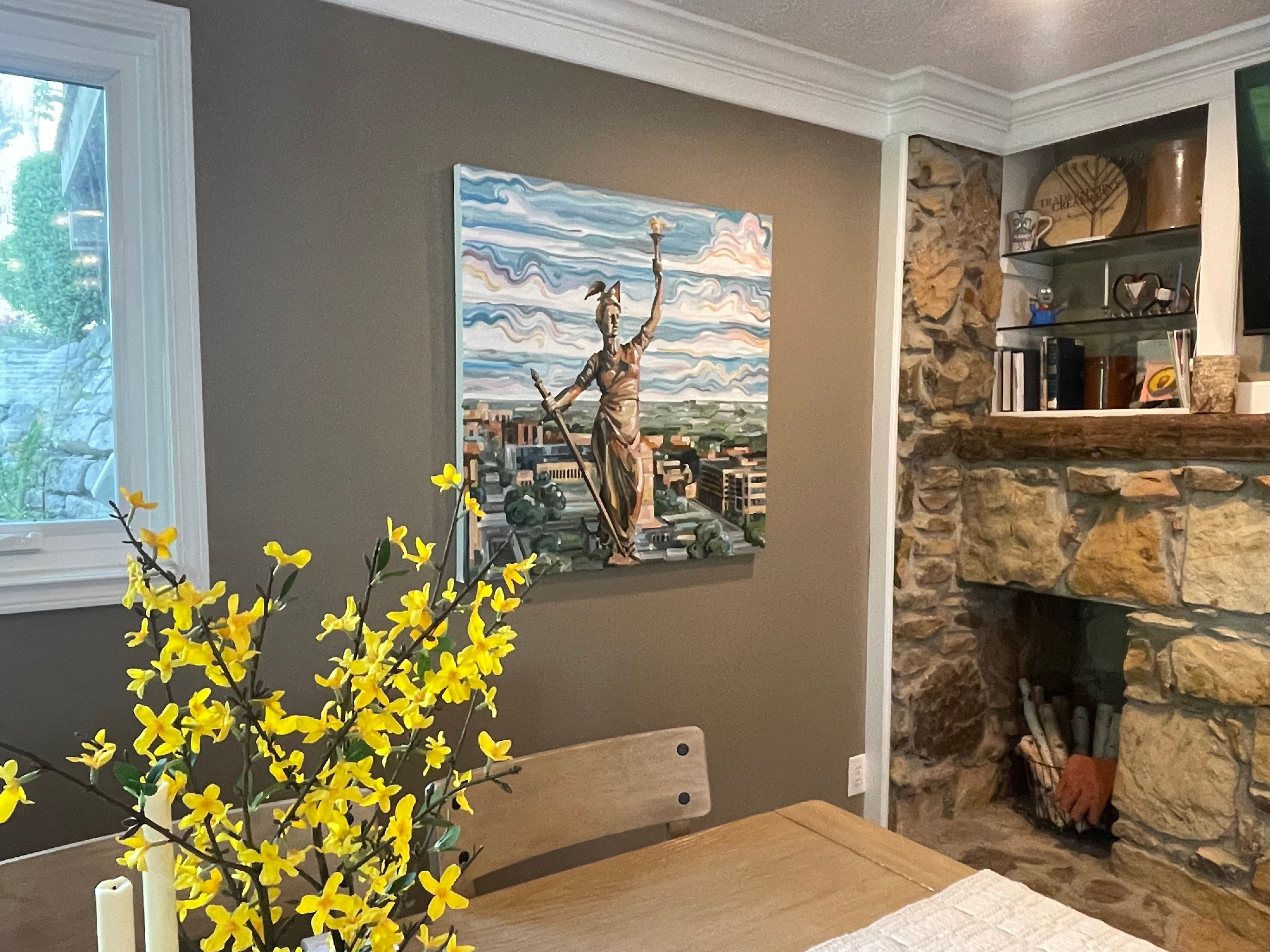 Indianapolis Lady Victory  Painting (36" x 36") by Justin Patten (Original Painting)