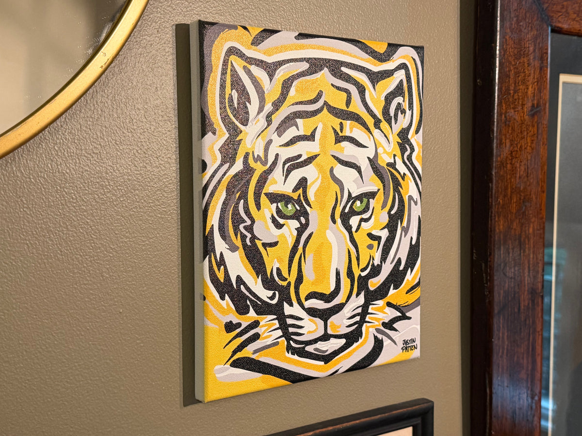 DePauw University 8" x 10" Tiger Wrapped Print by Justin Patten (Tigers, Greencastle)