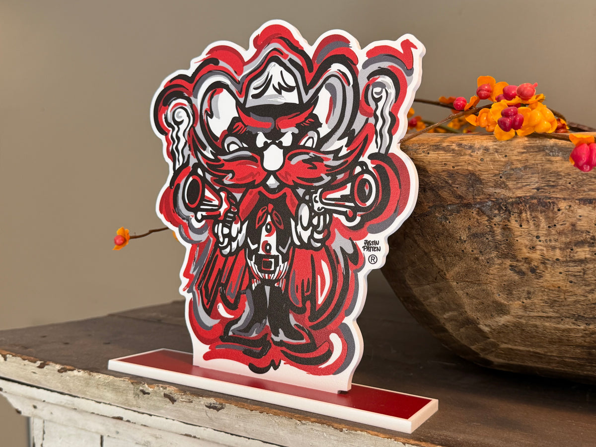 Texas Tech University Raider Red Standee by Justin Patten (The Guns, Guns Up, The Masked Raider, CLC)