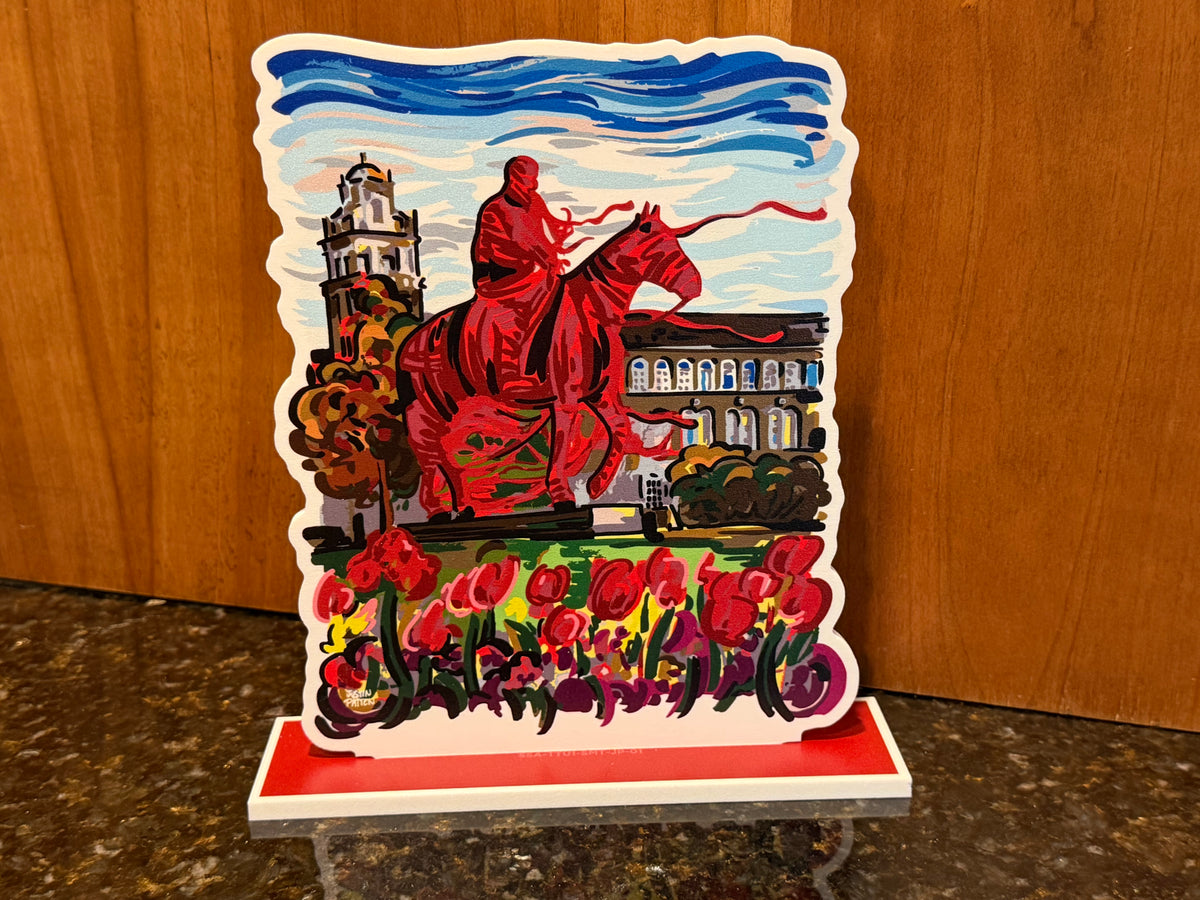 Texas Tech University "Riding into the Sunset" Standee by Justin Patten (Soapsuds, The Guns, Guns Up, The Masked Raider, CLC)