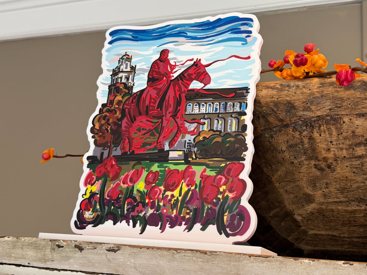 Texas Tech University "Riding into the Sunset" Standee by Justin Patten (Soapsuds, The Guns, Guns Up, The Masked Raider, CLC)