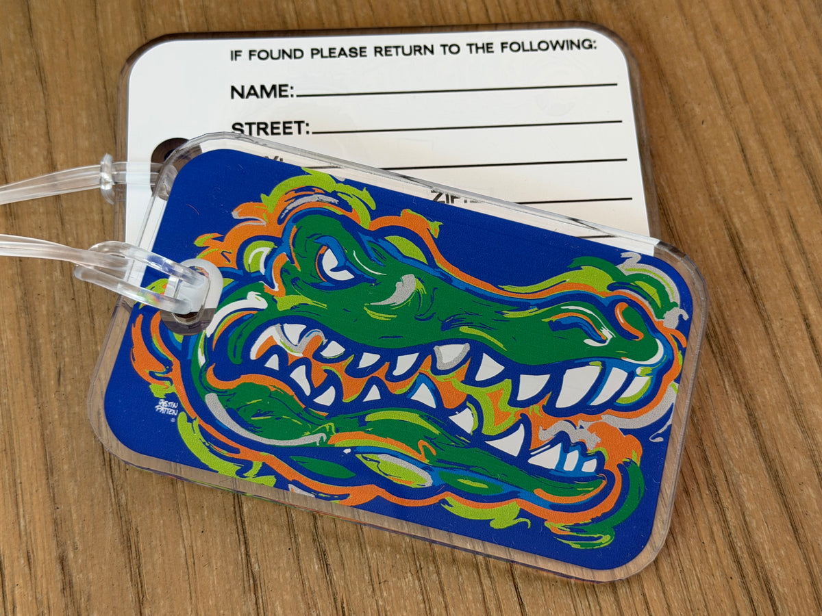 University of Florida Gator Bag Tag by Justin Patten (Gainesville,The Swamp)