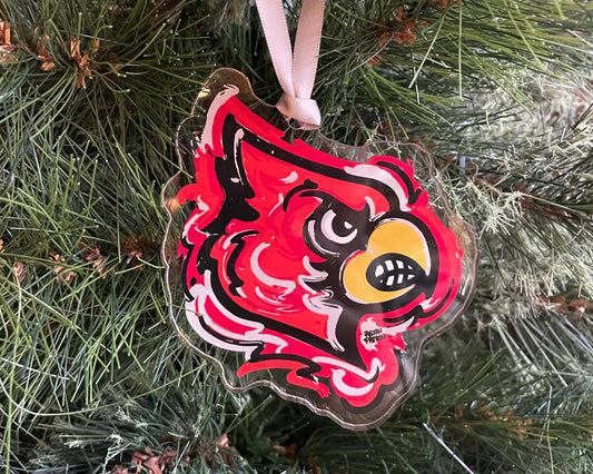 University of Louisville Cardinal Ornament by Justin Patten