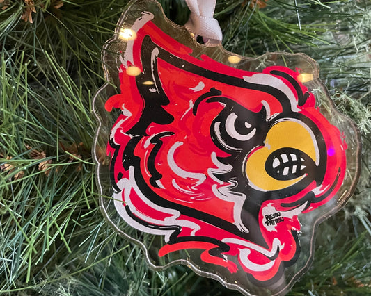 University of Louisville Cardinal Ornament by Justin Patten