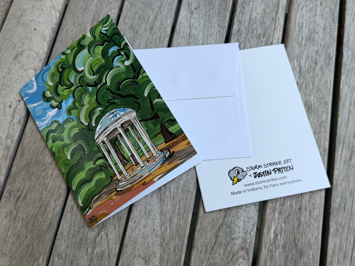 University of North Carolina Old Well Note Card Set of 6 by Justin Patten (UNC, Chappell Hill, Tar Heals, CLC)