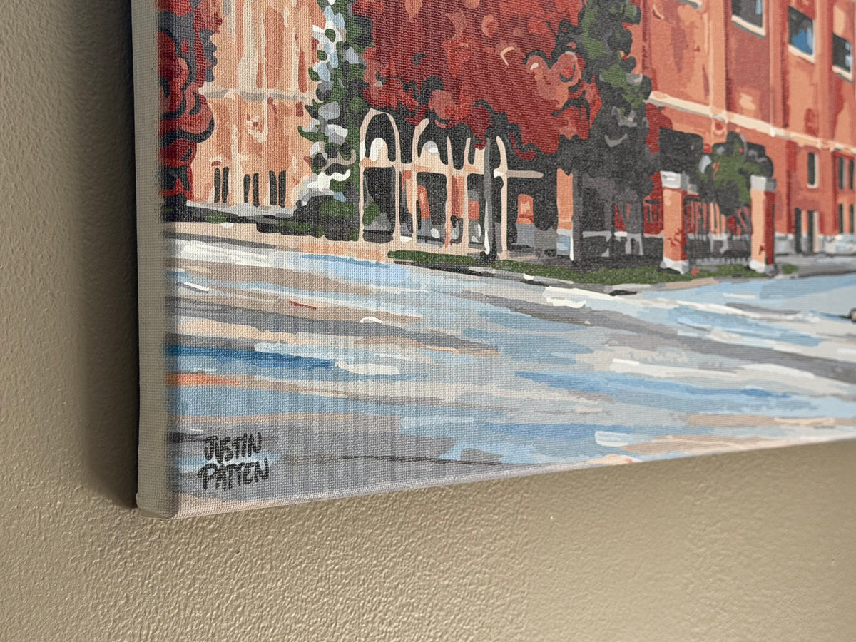 Butler University 16" x 20" Hinkle Full Color Wrapped Canvas Print by Justin Patten (Butler Bulldogs, Hinkle, Indy, Indiana)