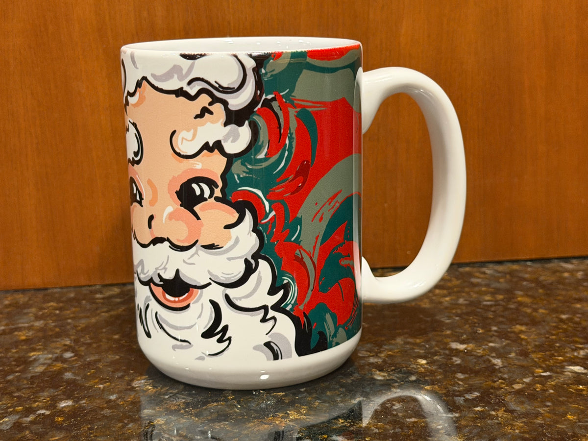 Santa Ceramic Mug by Justin Patten (Merry Christmas, North Pole)