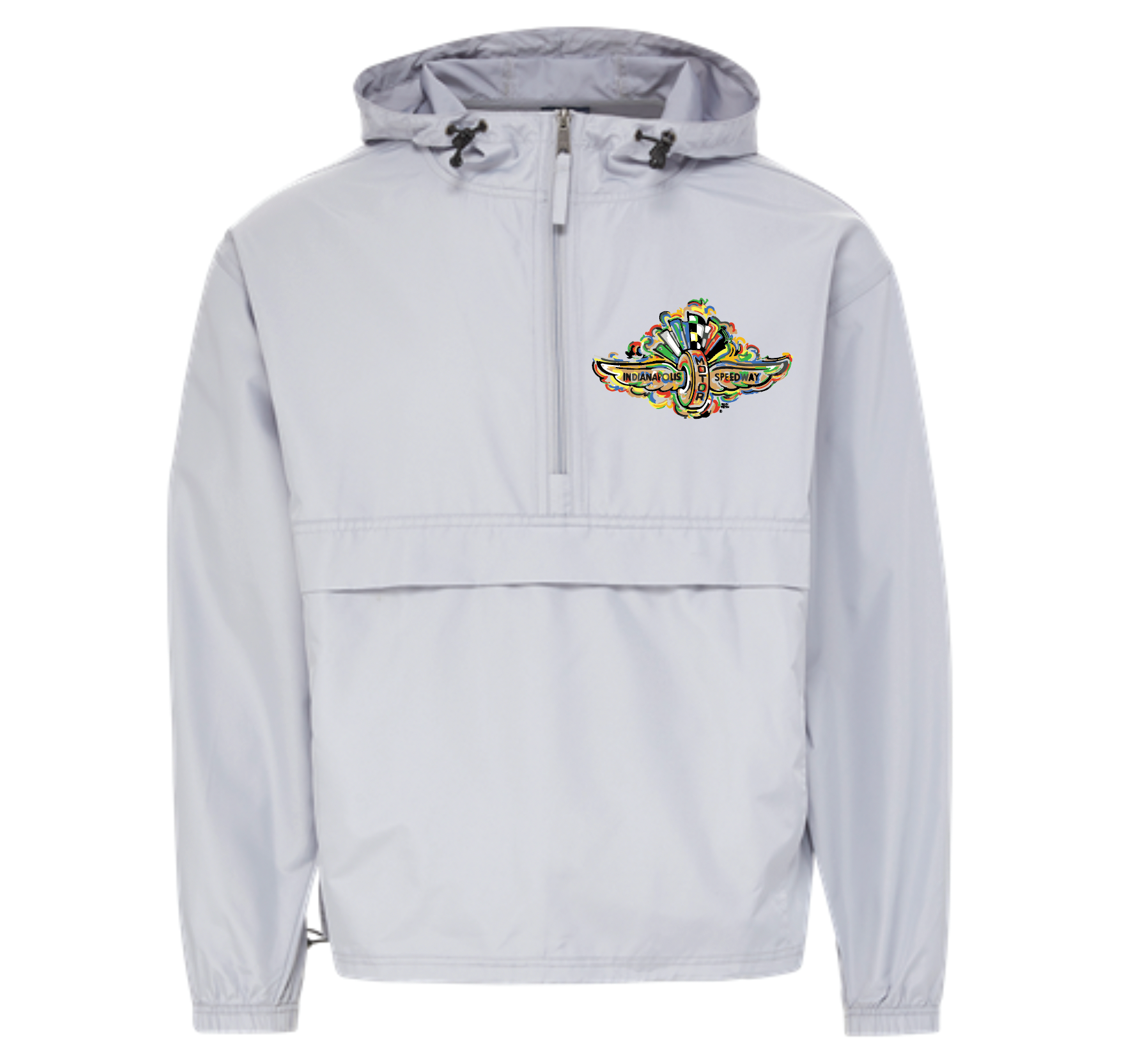 Indianapolis Motor Speedway Wing and Wheel Packable Windbreaker (2 Colors) (IMS, Indy 500, Pagoda, Wing and Wheel)