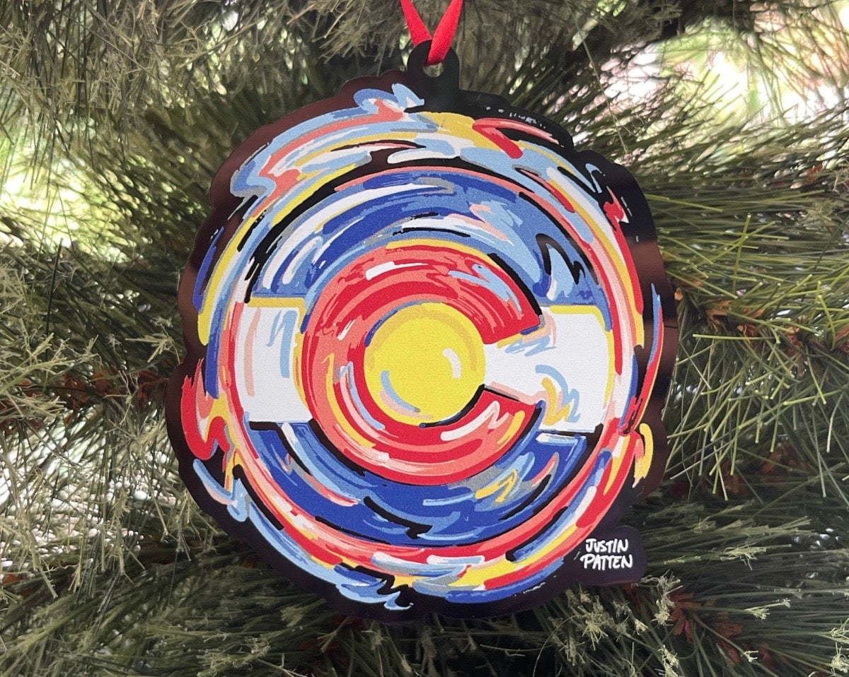 Colorado Flag Ornament by Justin Patten