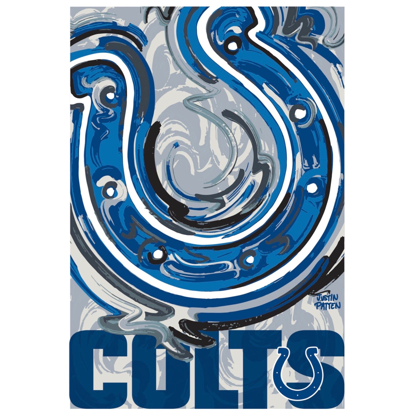 Indianapolis Colts House Flag 29" x 43" by Justin Patten