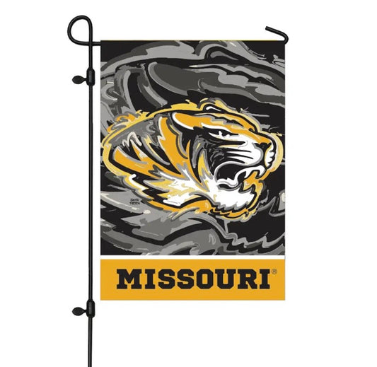 Missouri Tigers Garden Flag 12" x 18" by Justin Patten