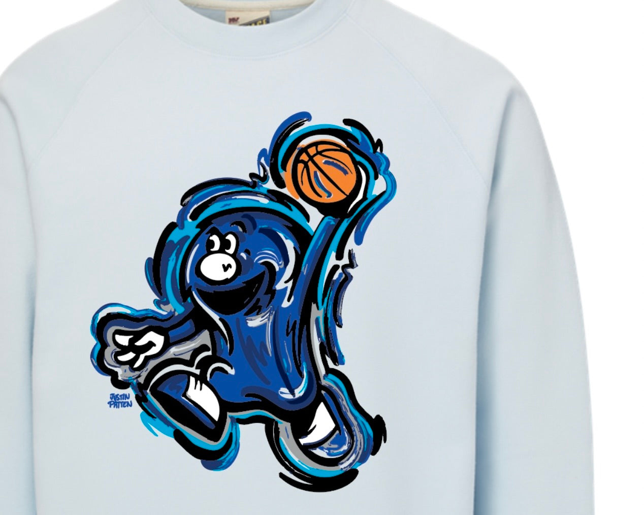 Xavier University Vintage Unisex Fleece Crew (The Blue Blob, D'Artagnan, Cincinnati, Ohio, One for All)