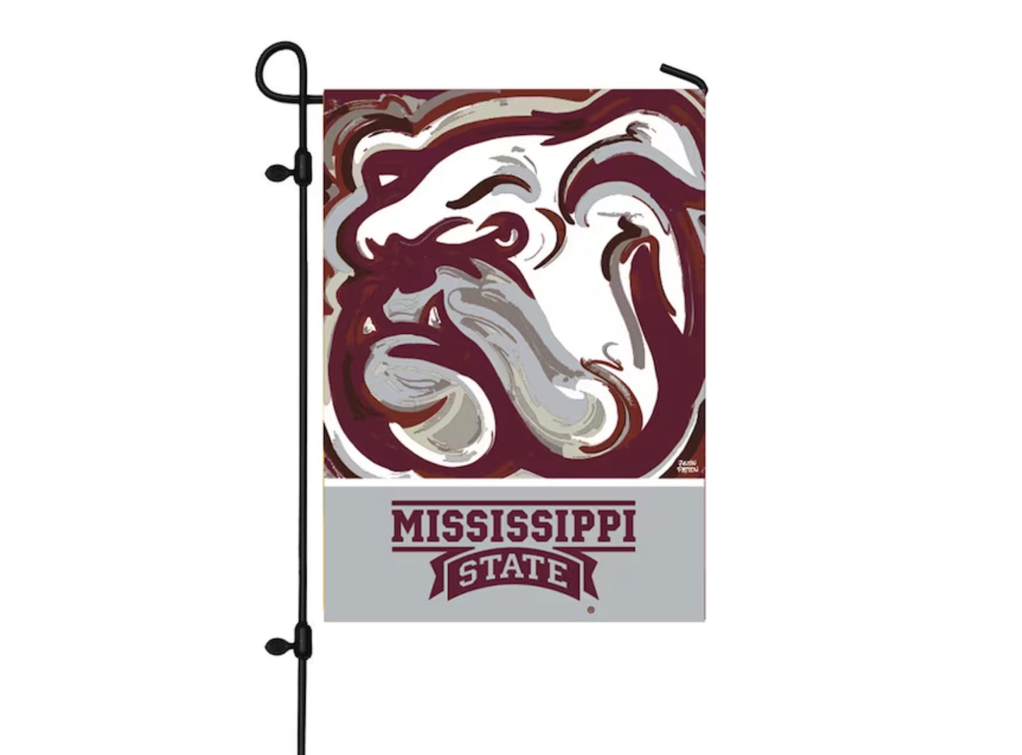 Mississippi State Logo Garden Flag 12" x 18" by Justin Patten