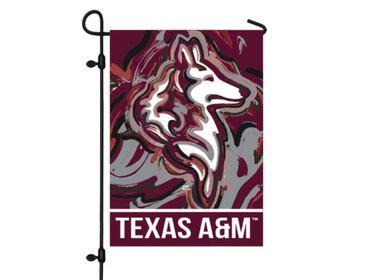 Texas A&M Mascot Garden Flag 12" x 18" by Justin Patten