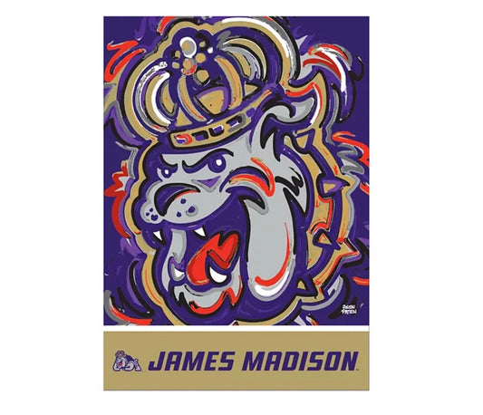 James Madison University Garden Flag 12" x 18" by Justin Patten