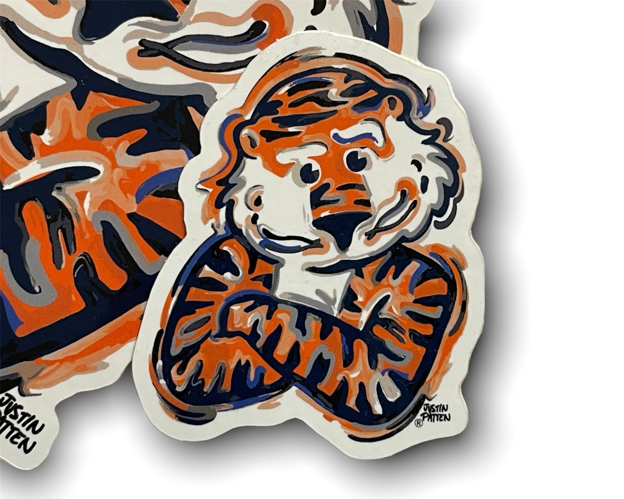 Auburn University Aubie Mini Vinyl Sticker by Justin Patten