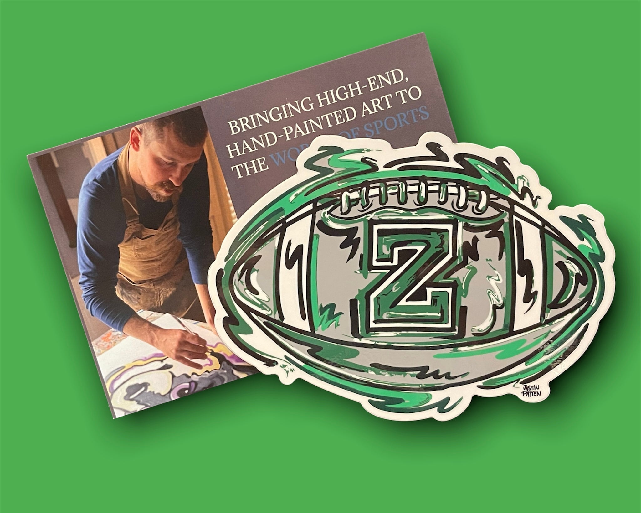 Zionsville Indiana Football Magnet by Justin Patten