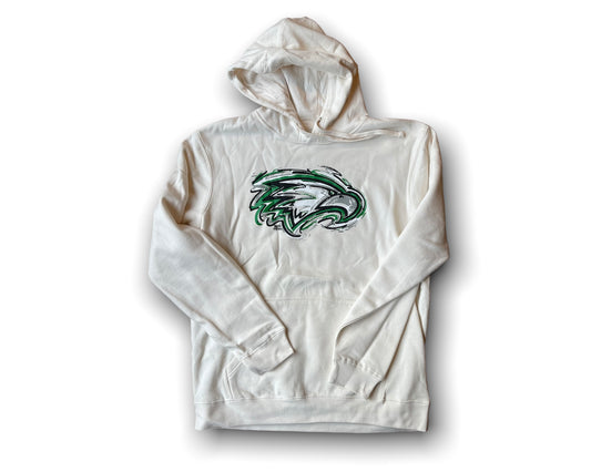 Zionsville Indiana Eagle Hoodie by Justin Patten (Cream)