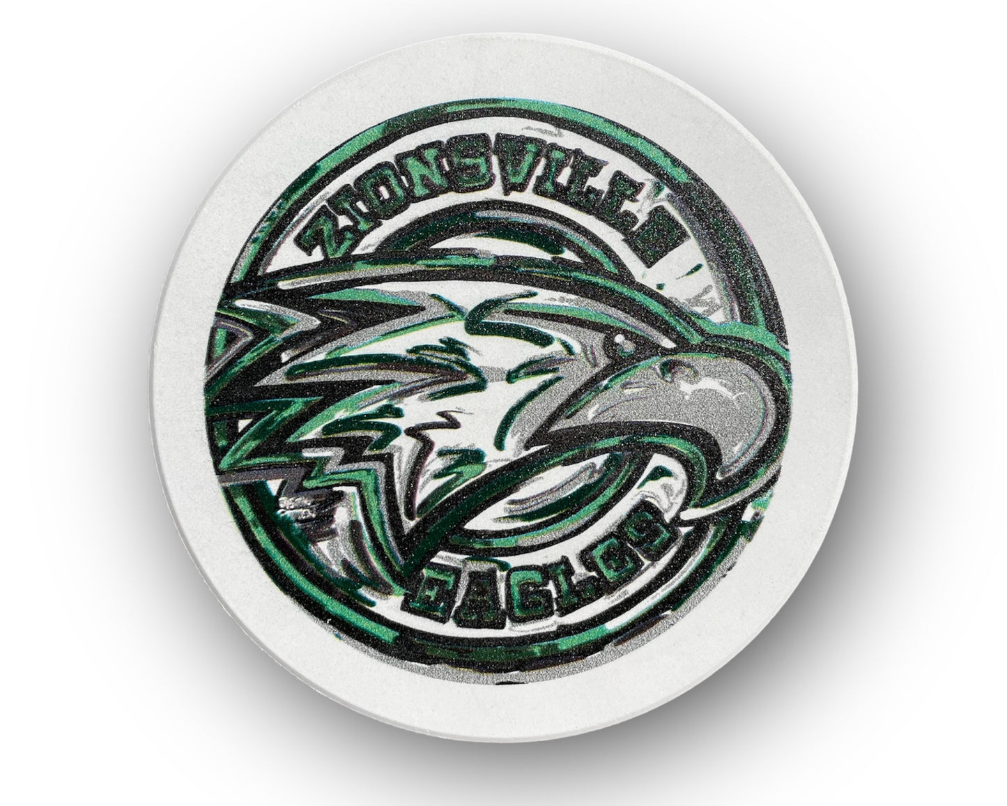 Zionsville Eagle Stone Coaster by Justin Patten