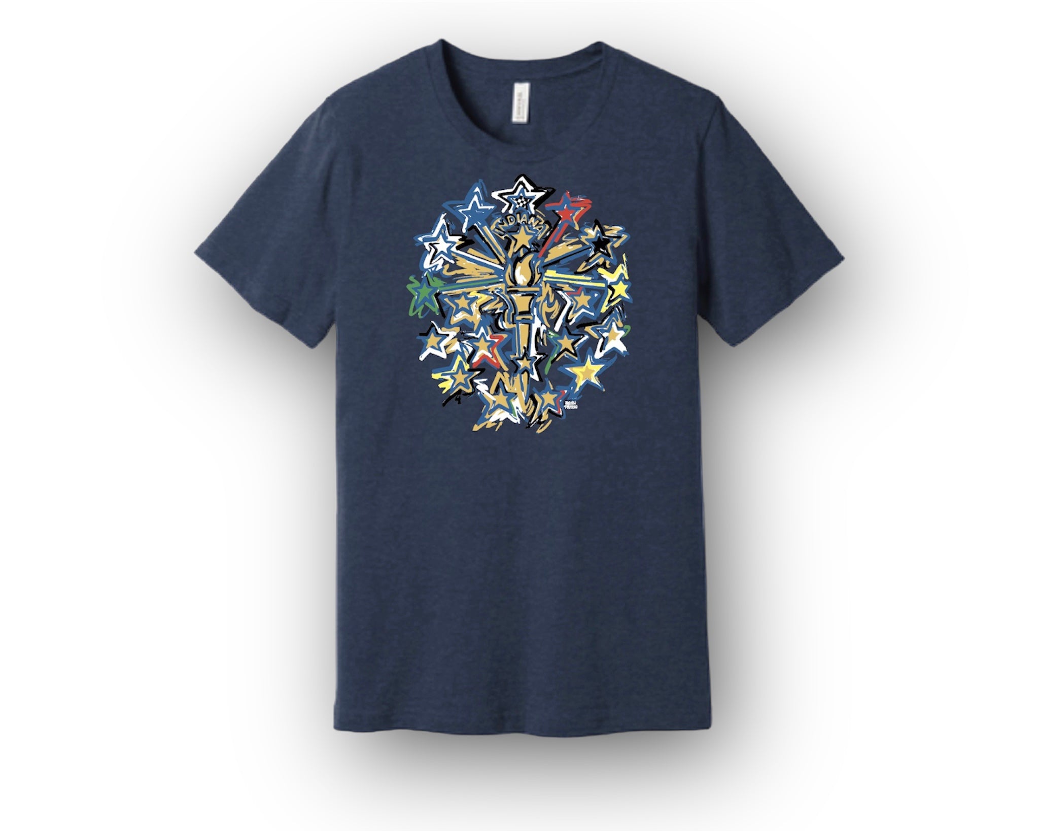 Indiana Racing Flag Tee by Justin Patten
