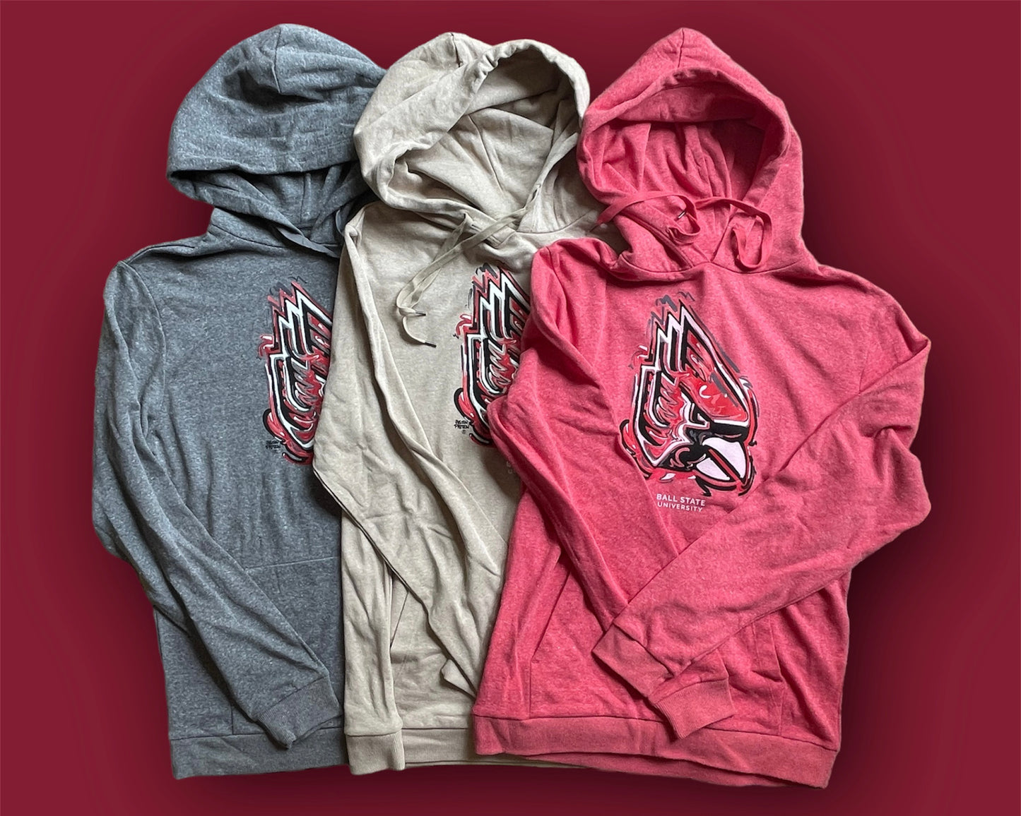 Ball State University Unisex Hoodie by Justin Patten (3 Colors)