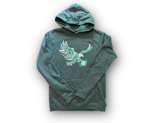 Zionsville Football Eagle Youth Hoodie by Justin Patten