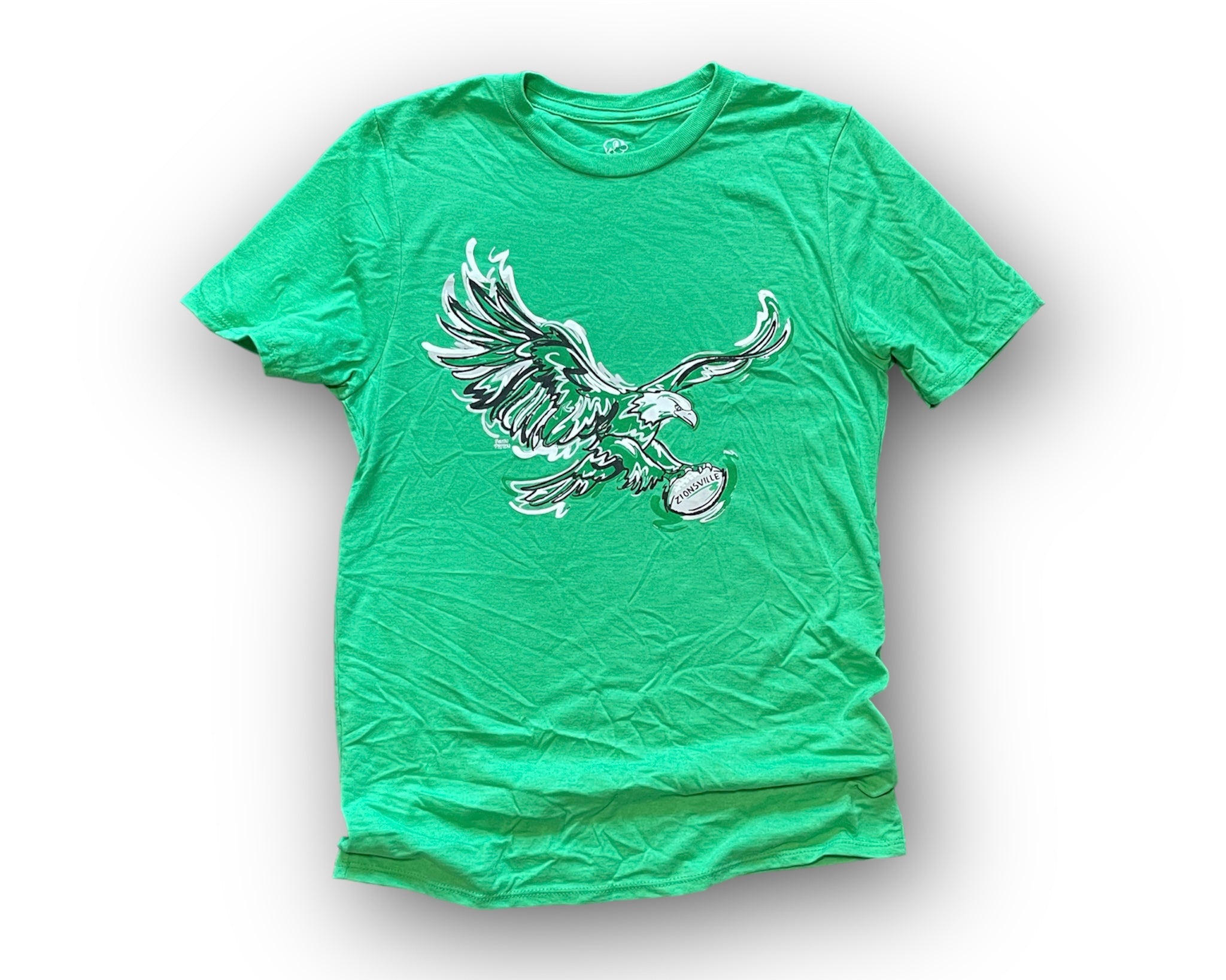 Zionsville Football Eagle Youth Tee by Justin Patten