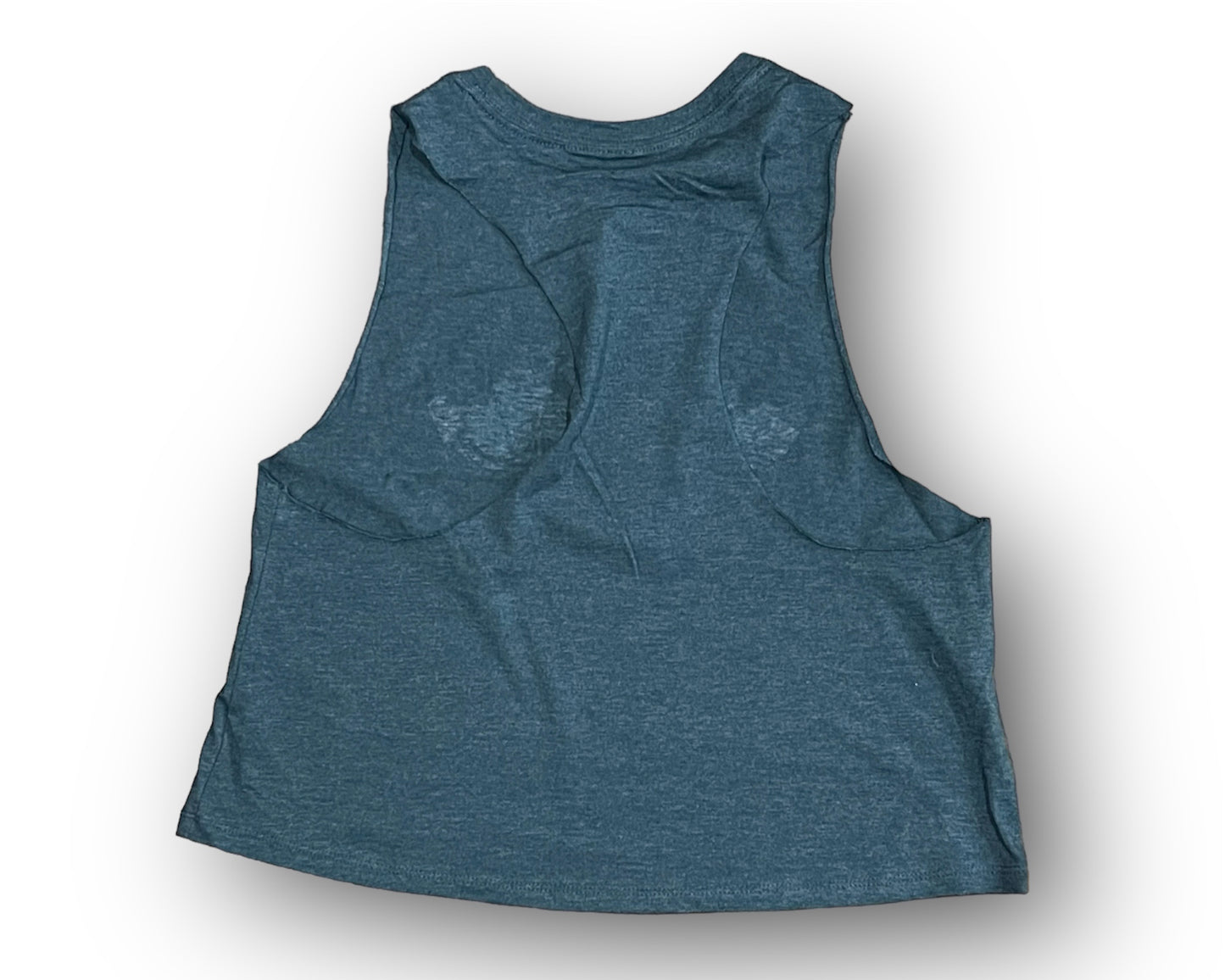 Indianapolis Motor Speedway Wing and Wheel Women's Crop Racerback Tank by Justin Patten (2 Colors)