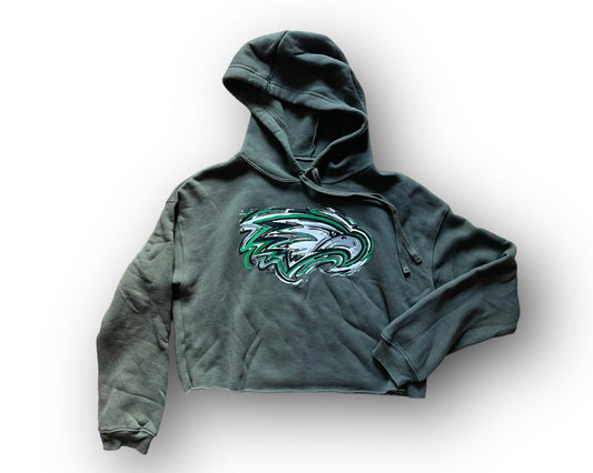 Zionsville Eagle Women's Cropped Hoodie by Justin Patten (1 Color)