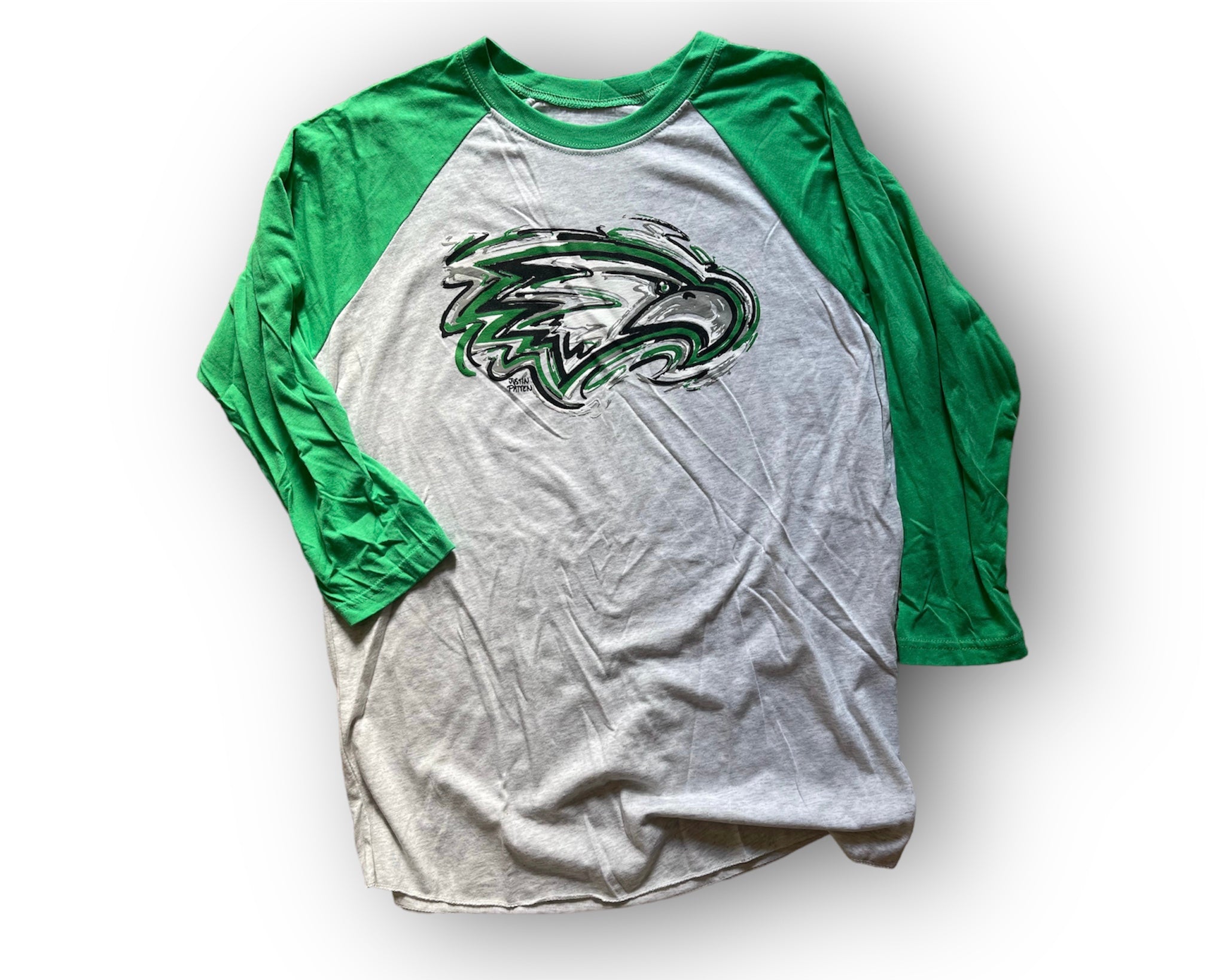Zionsville Eagle Baseball Tee by Justin Patten (1 Color)