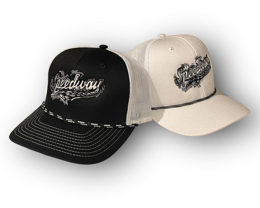 Speedway Indiana Rope Trucker Hat by Justin Patten