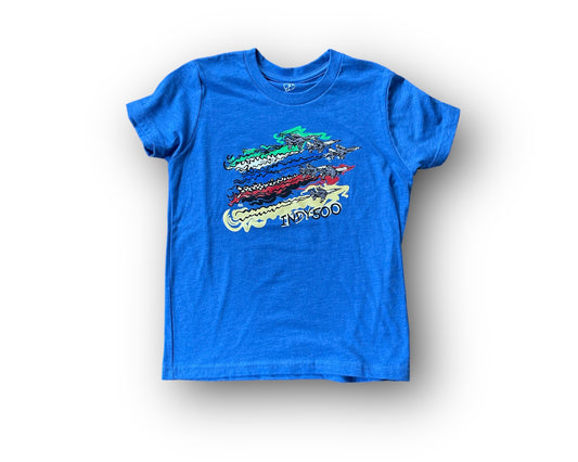 Indianapolis Motor Speedway Flyover Youth Tee by Justin Patten